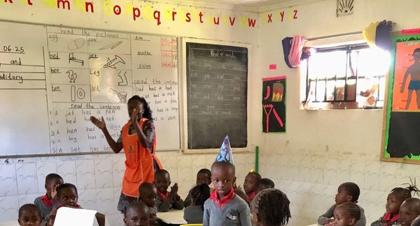 Teacher leading a lesson