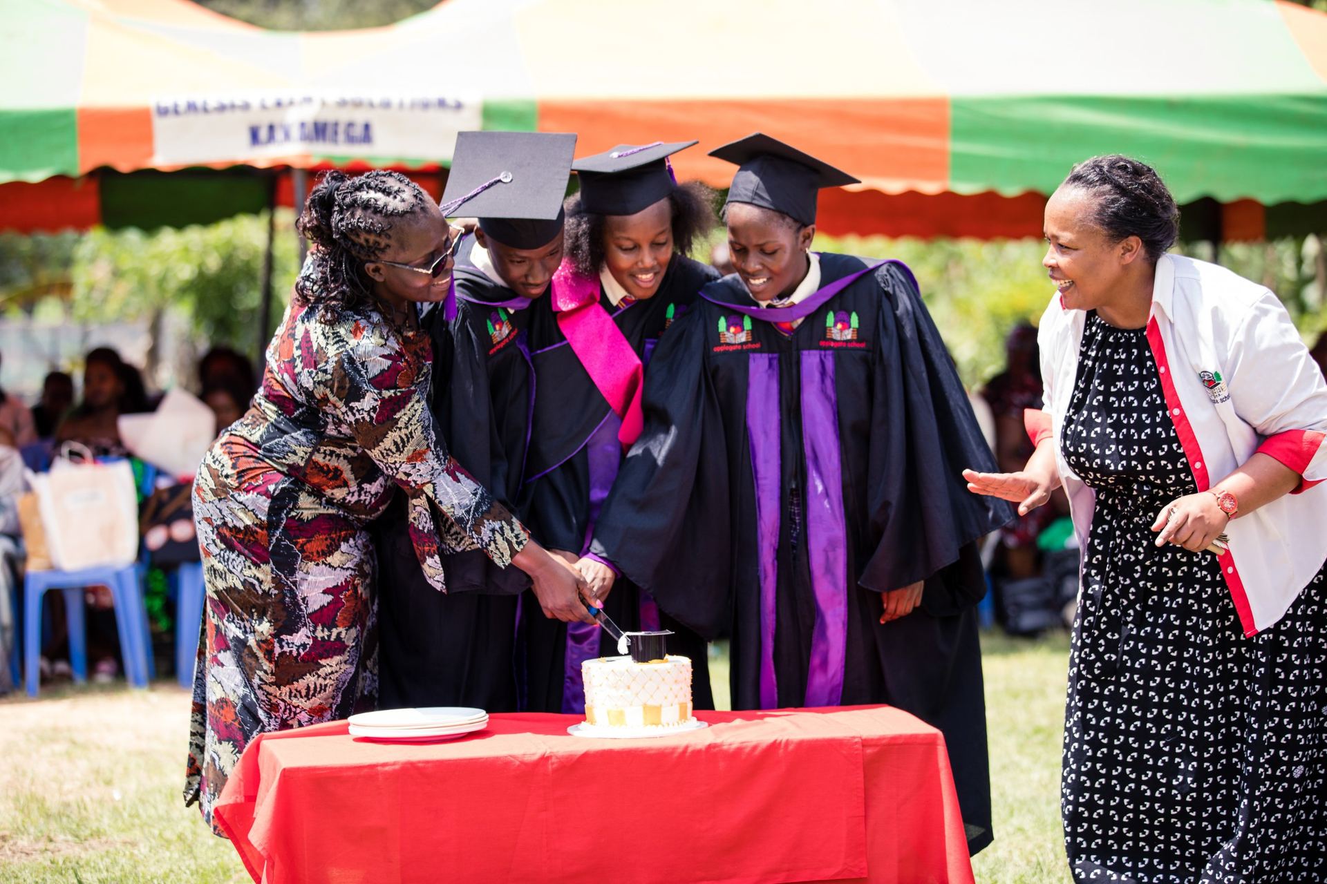 Graduation ceremony at Applegate