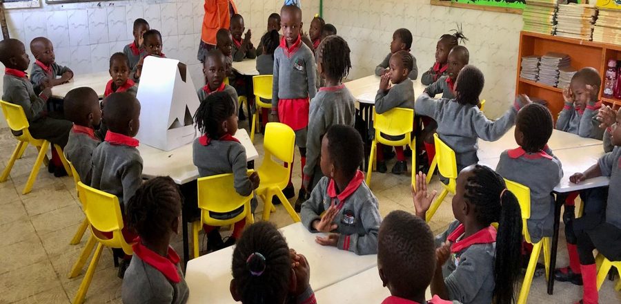 Early Years learners in an Applegate classroom